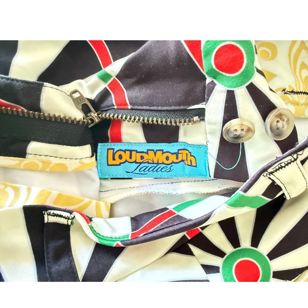 Rare Loudmouth Golf "Bull & Cork" Dartboard Print Shorts Size 0 - Picture 3 of 11